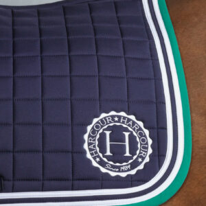 Tapis de selle Soft navy/emerald green - Harcour - Image 2