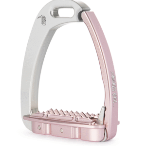 Etriers de sécurité Venice enfants argent/rose - Tech Stirrups - Image 1